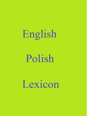 cover image of English Polish Lexicon